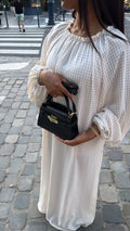 Robe longue à carreaux- SELEN